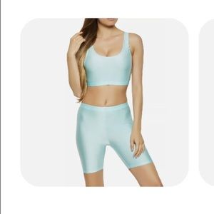 Daisy Women's Sexy Crop Top & Short Baby Blue